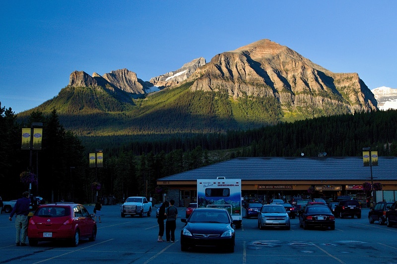 ráno v Lake Louise